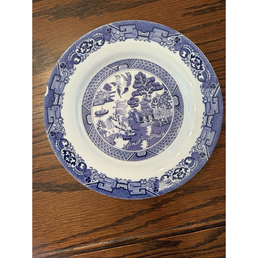 Royal Cuthbertson Blue Willow Salad Plate